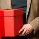 caja de regalo rojo