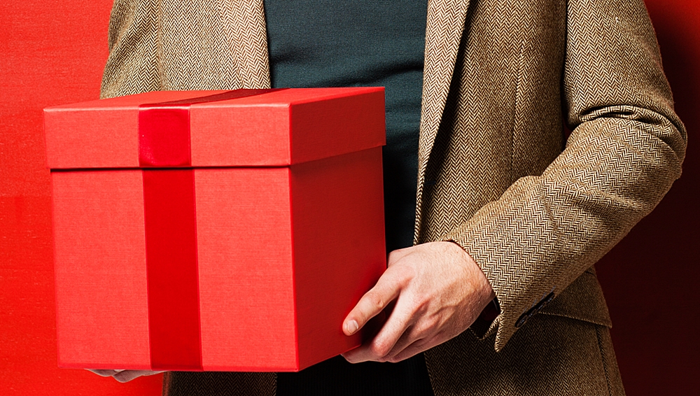 caja de regalo rojo